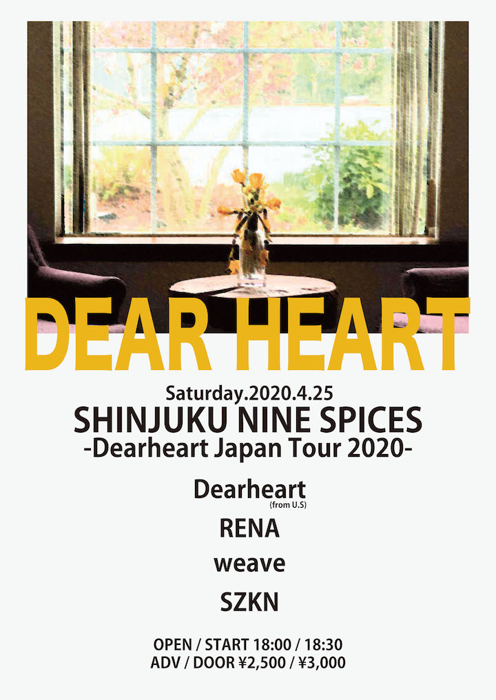 NINE SPICES presents「Dearheart Japan Tour 2020」