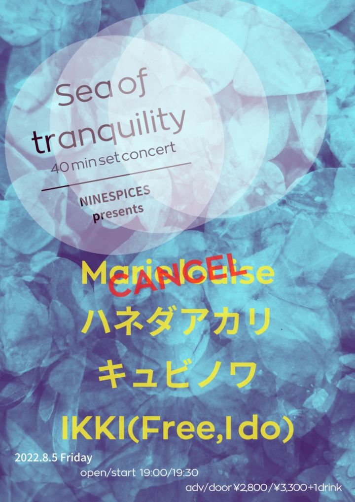 NINESPICES presents.  「sea of tranquility – 40 min concert -」