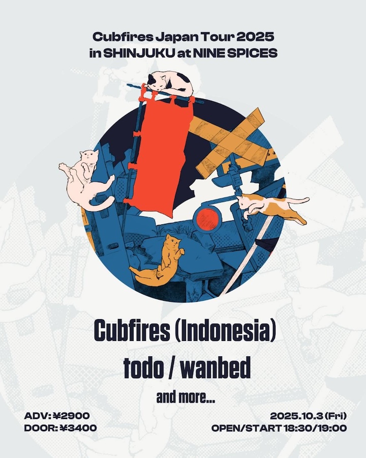 Cubfires Japan Tour 2025 in SHINJUKU at NINE SPICES