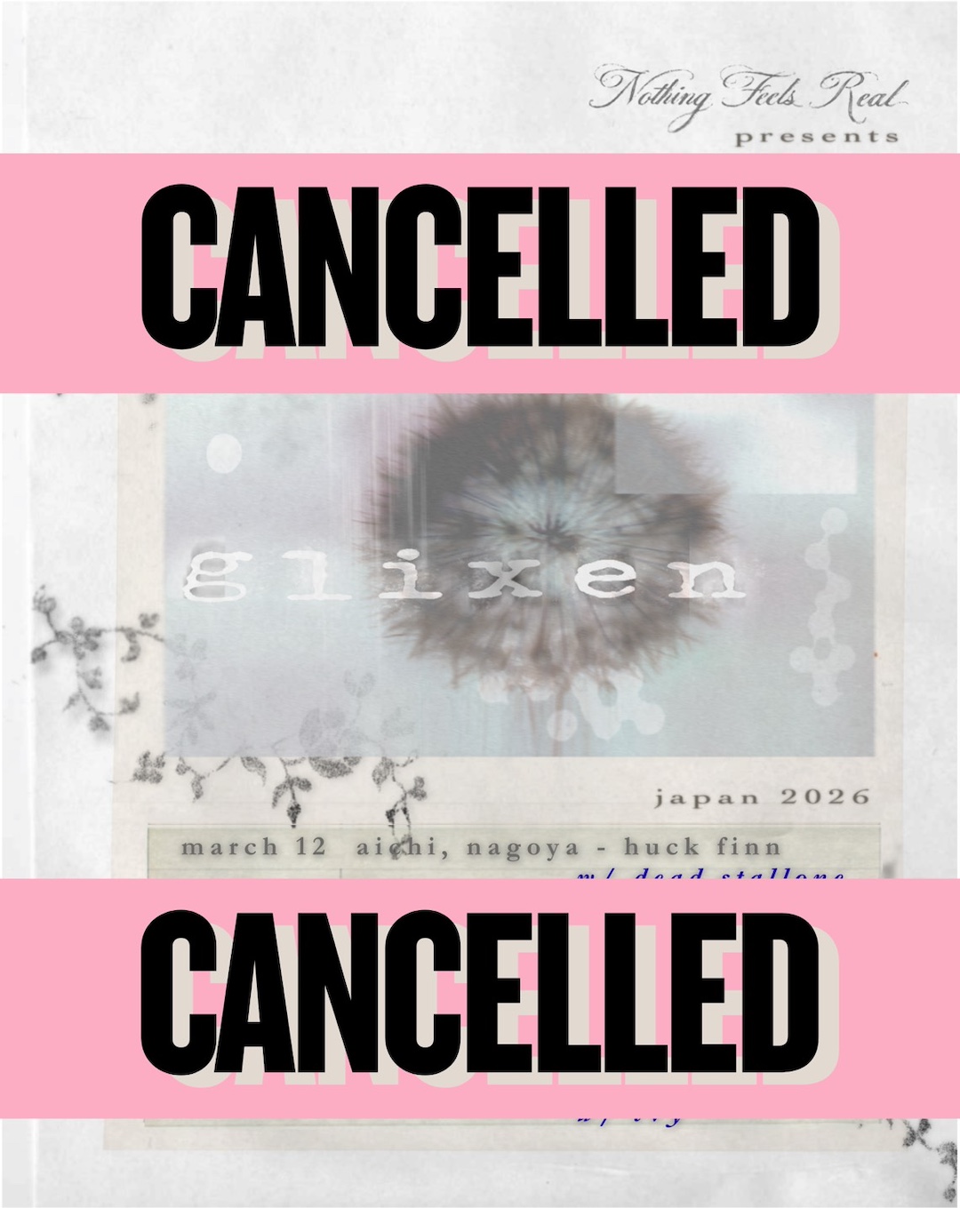 Nothing Feels Real presents Glixen Japan Tour 2026