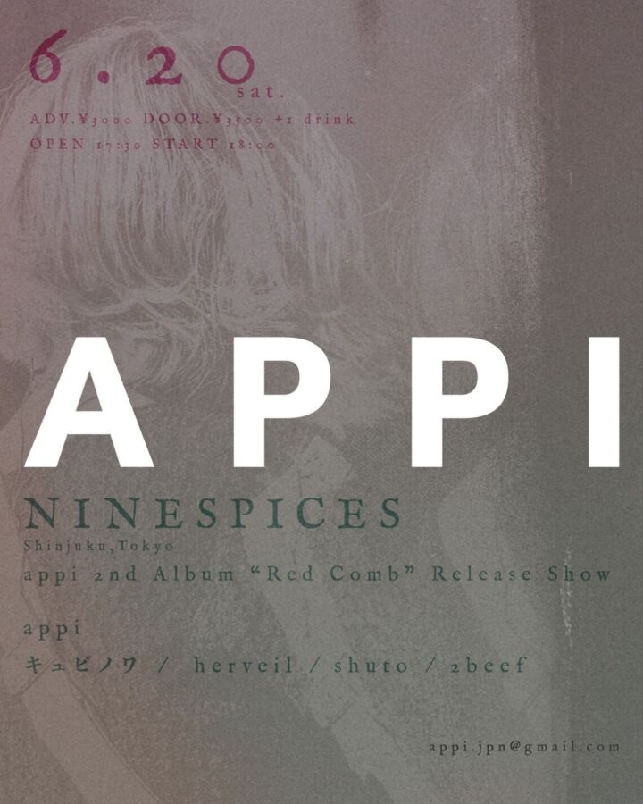 appi 2nd Album “Red Combs” Release Show