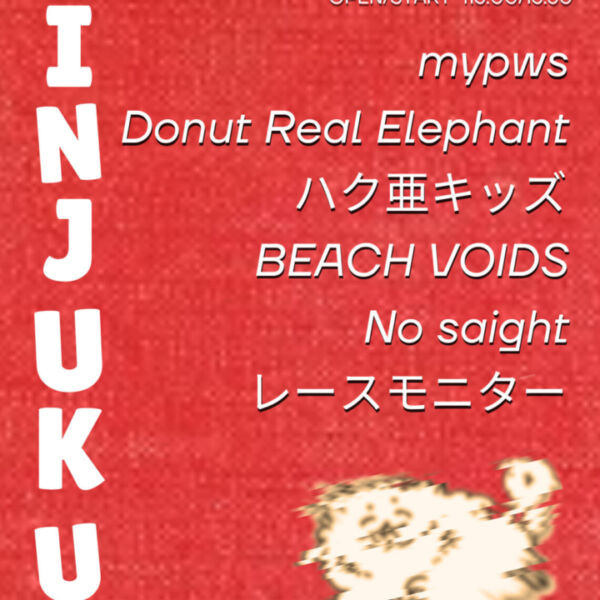 Flyer for NINE SPICES presents 「SHINJUKU WARNING」